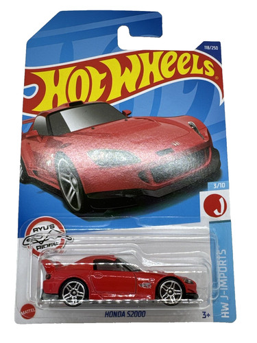 Hot wheels honda s2000 red - honda,