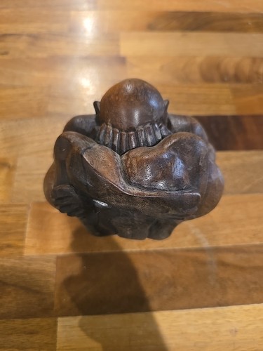 Solid handcarved dark wood - dark,