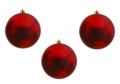 Extra large red baubles 20cm - baubles,