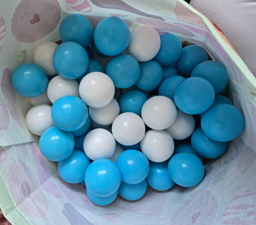 Plastic ball pit balls - plastic, blue