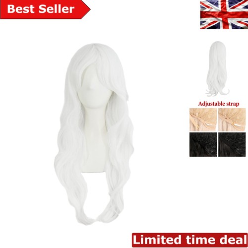 Inch white curly cosplay - white,