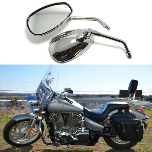 Chrome motorcycle rear view - rear,