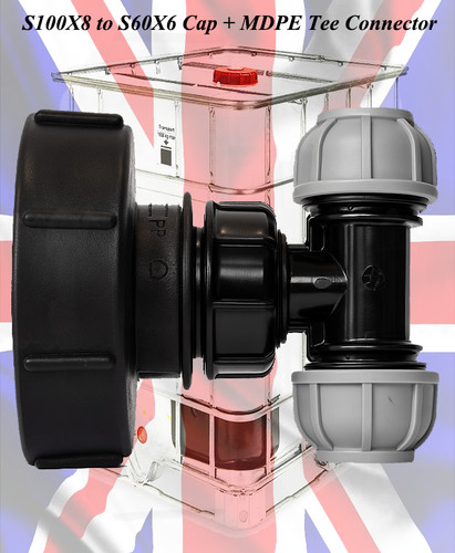 Ibc tank outlet adapter s100x8 - tank,