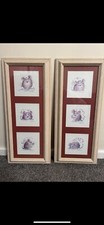 Judy Rossouw Signed Mouse Prints X 6 Professionally Framed 1990 RARE Mice