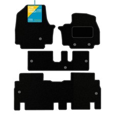 CAR FLOOR MATS FOR KIA EV9 7 SEATER FULLY TAILORED LUXRY CARPET BLACK