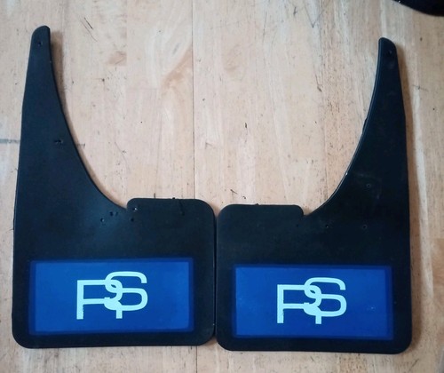 Ford blue white mudflaps - &,