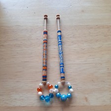 2 Wood Lace Bobbins. By Sarah