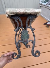 Antique Victorian Cast Iron Piano Bench Vanity Stool Needs Cleaning