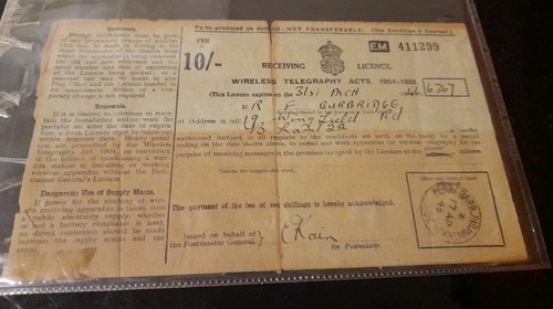 Wireless telegraphy act - wireless,