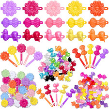 72 Pieces Self-Hinge Plastic Hair Clips: 80s 90s Cartoon Colorful Cute Barrettes