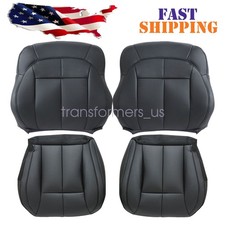 Driver & Passenger Leather Seat Cover Black For Jeep Grand Cherokee 1999-2004