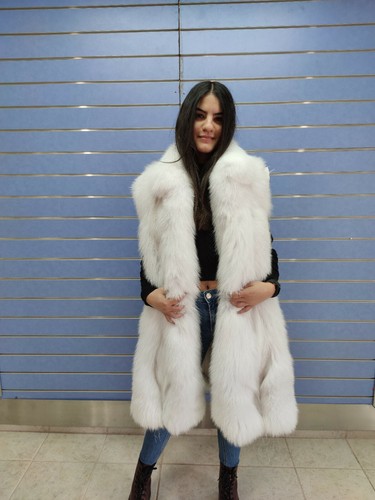 Natural half skin fox fur - skin,