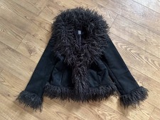 Afghan Coat Black Y2K Penny