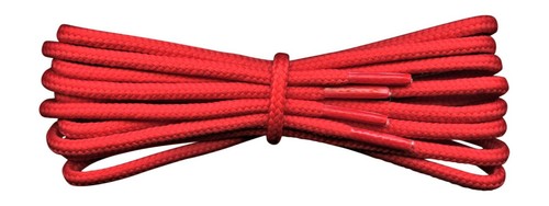 Red boot laces 5 mm - red,