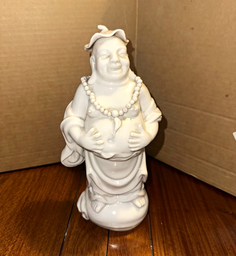 White glazed chinese laughing - chinese,