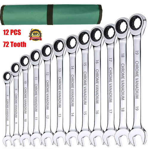 Tooth 12pcs ratchet spanner - 72,
