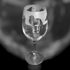 SHETLAND SHEEPDOG (Sheltie) Frieze  - Boxed 35cl Crystal Wine Glass