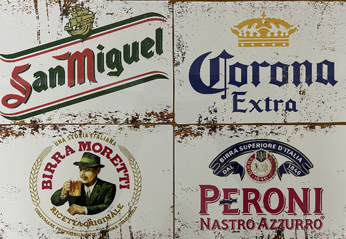Drinks signs metal plaque - drinks,