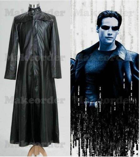 Matrix neo long black leather - matrix,