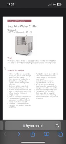 Hyco sapphire undersink - sapphire, water
