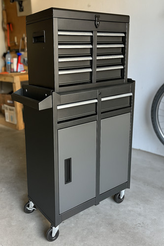 Rolling metal tool chest - rolling,