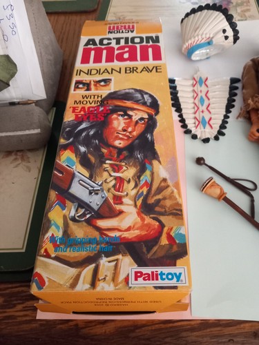 Vintage action man indian - action,