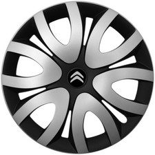 4x15" Wheel trims Wheel covers fit Berlingo II 2008 - 2018  black silver