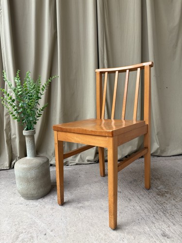 Vtg mid century solid - vtg, beech