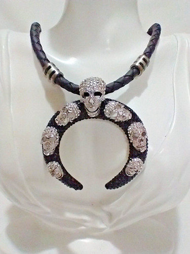 Butler and wilson skull tusk - and,