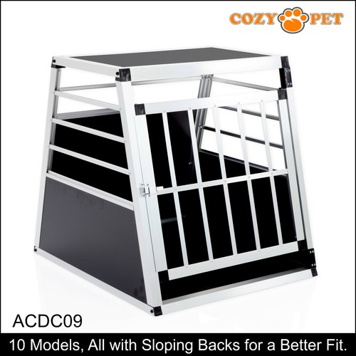 Aluminium car dog cage - aluminium,