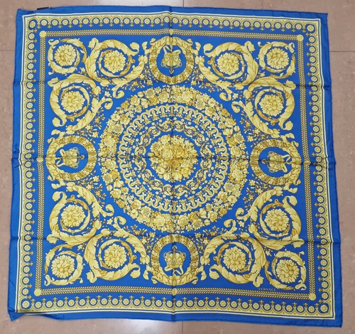 Versace blue barocco print - blue,