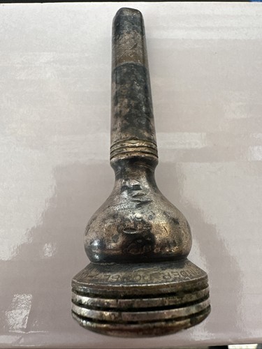 Trumpet mouth piece - piece, silver