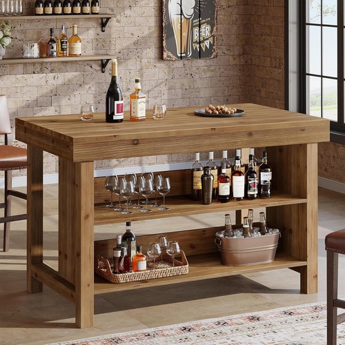 Solid wood bar table - wood,