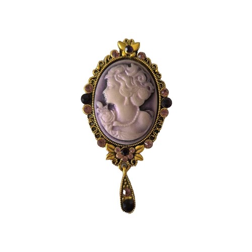 Cameo brooch - cameo,