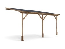 Lean To Wooden Gazebo 4x3m