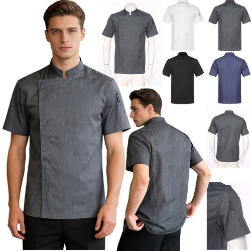 Men chef coat - men, short