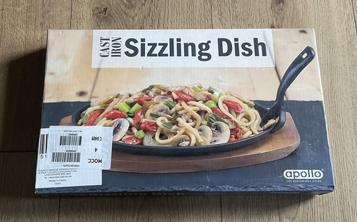 Cast iron sizzle platter - cast, steak