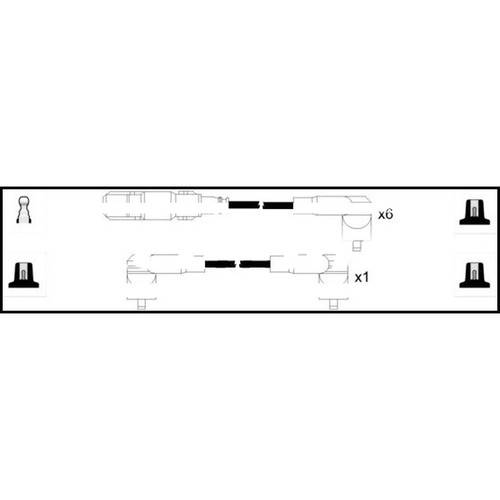 Leads ignition cables kit - cables,