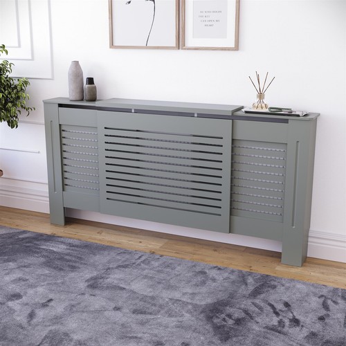 Modern grey radiator cover - modern,
