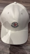 Moncler White Logo Baseball