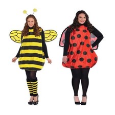 Cloth Halloween Bee Costumes Halloween Cosplay Ladybug Set  Adult and Children