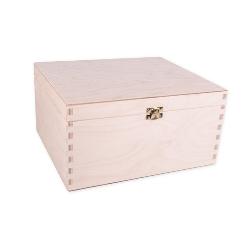 Plain wooden box wedding - wooden, cards