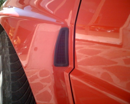 Pair front fender grilles - pair,