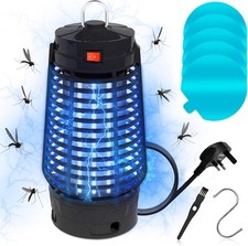 Electric Bug Zapper Lamp 1600V Mosquito Killer 1070SqFt Waterproof Silent 12W