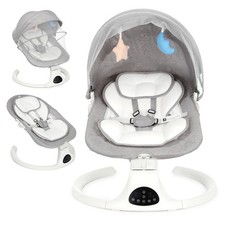 Bluetooth Electric Baby Swing Infant Cradle Bouncer Rocker Chair Music Remote UK