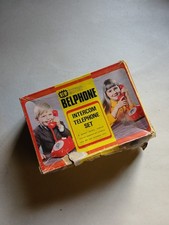VINTAGE CHILDRENS DIAL TELEPHONES BELEPHONE INTERCOM TOY SET