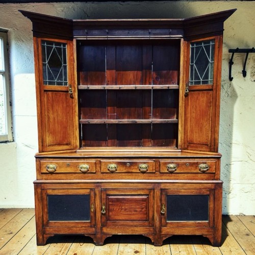 Georgian oak dresser - georgian, dresser,