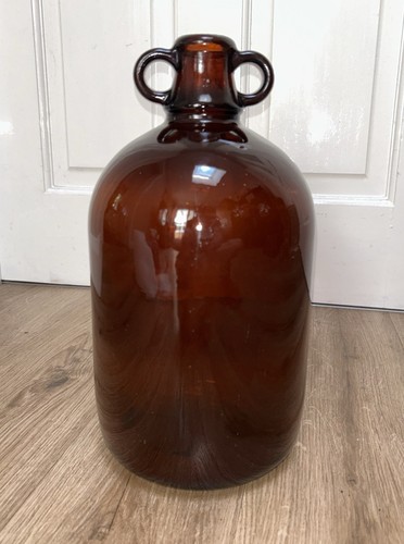 Large amber glass bottle - large,