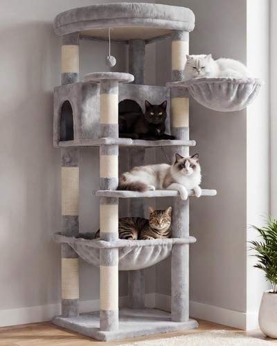 Heybly cat tree 135cm corner - heybly,