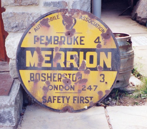 Photo 6x4 old sign in - old, aa